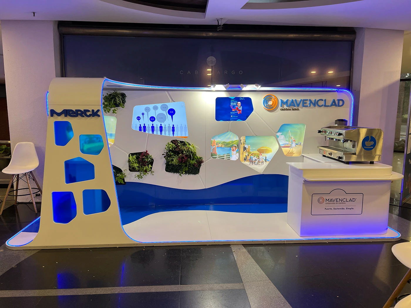 Merck: diseño y producción de stand para líderes del sector salud