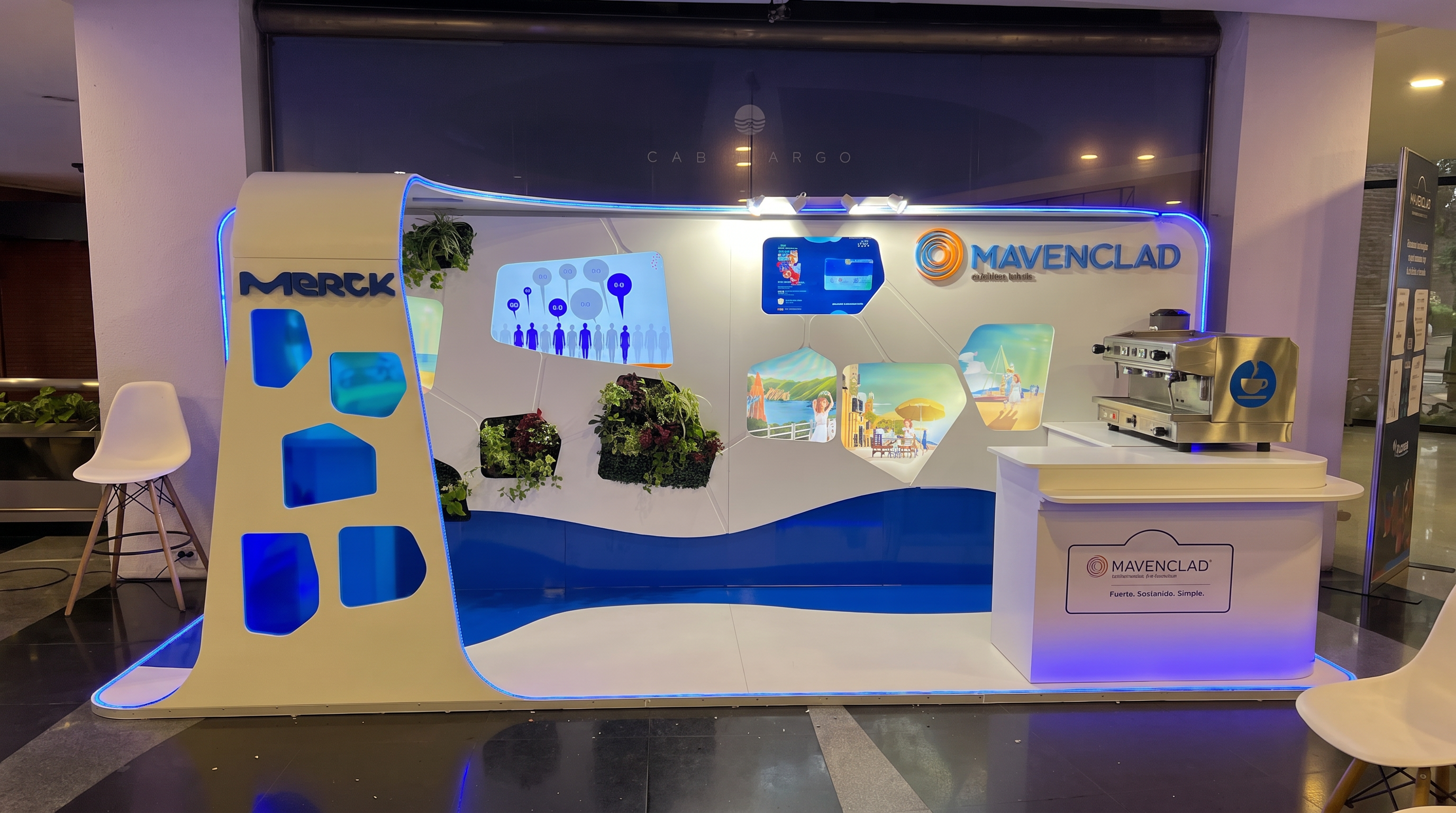 Merck: diseño y producción de stand para líderes del sector salud